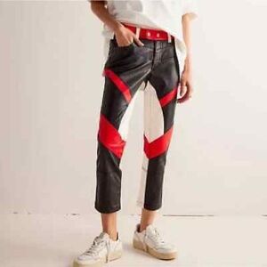 Free People NEW Vegan Colorblock pants